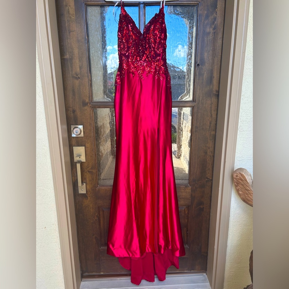 GLS Collective Radiant Red Prom Dress